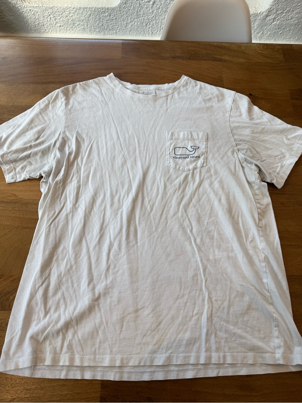 Vineyard Vines White Short Sleeve Pocket Tee